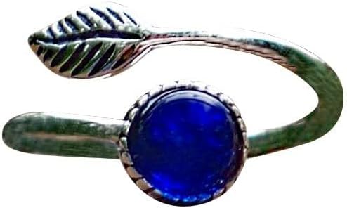 Bottled Up Designs Handmade Vintage Botanical Ring, Recycled Antique Glass Bottles, Sterling Silver, Eco Friendly, Made in USA, Birthday Gifts, Mothers Day, Women, Anniversary